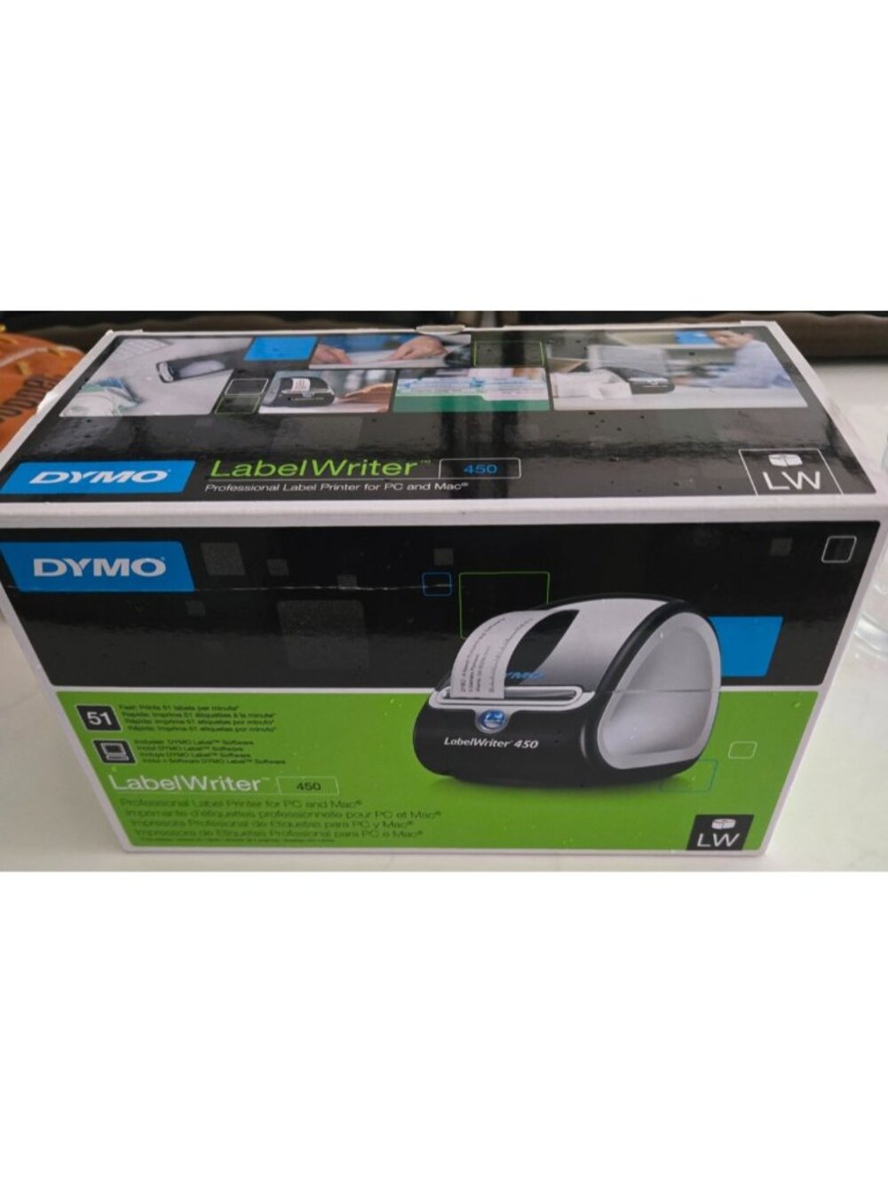Dymo 450 LabelWriter Thermal Label Printer Working Tested with Cables & Manual